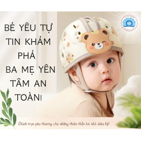 Mũ Bảo Vệ Đầu Cho Bé Tập Bò, Tập Đi & Tập Xe – Headguard Chính Hãng (6-36 Tháng)