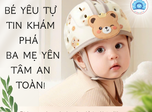 Mũ Bảo Vệ Đầu Cho Bé Tập Bò, Tập Đi & Tập Xe – Headguard Chính Hãng (6-36 Tháng)